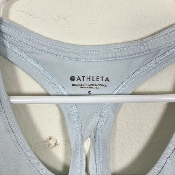 Athleta Light Blue Workout Tank Top- Size Small - Picture 2 of 3